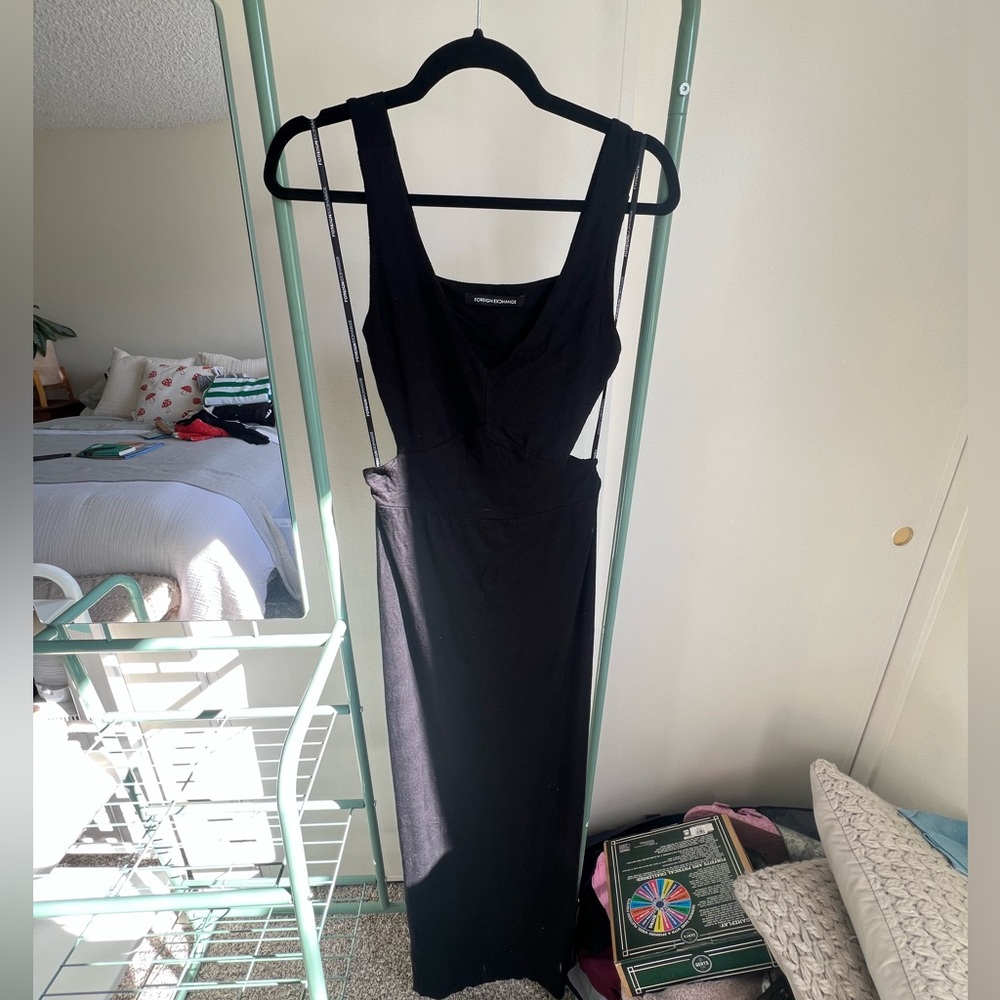 Foreign Exchange Black Backless Dress